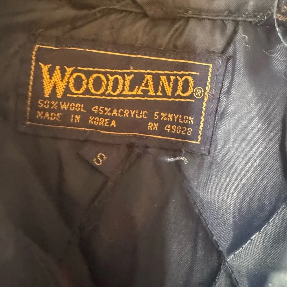Woodland Vintage Plaid Wool Blend Quilted Shirt Jacket Men’s Small